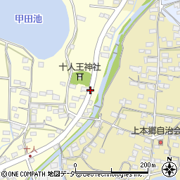 十人王子神社周辺の地図