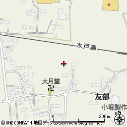 茨城県桜川市友部1150-2周辺の地図