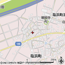 石川県加賀市塩浜町と周辺の地図