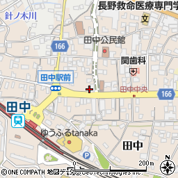 長野県東御市田中185周辺の地図