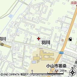 栃木県小山市羽川140周辺の地図