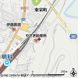 長野県安曇野市明科中川手東栄町4081周辺の地図
