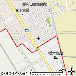 栃木県栃木市樋ノ口町27周辺の地図