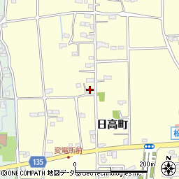 群馬県高崎市日高町1218-1周辺の地図