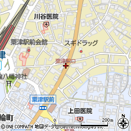 粟津駅口周辺の地図