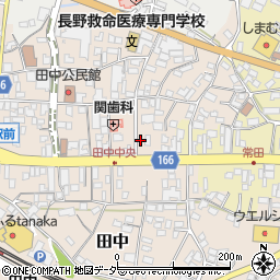長野県東御市田中156周辺の地図