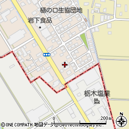 栃木県栃木市樋ノ口町33周辺の地図