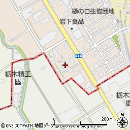 栃木県栃木市樋ノ口町44周辺の地図
