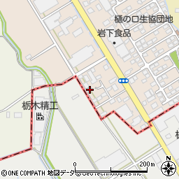 栃木県栃木市樋ノ口町45周辺の地図
