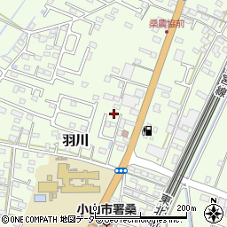 栃木県小山市羽川145周辺の地図