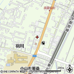 栃木県小山市羽川143周辺の地図