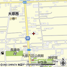 群馬県太田市大原町495周辺の地図