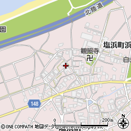 石川県加賀市塩浜町周辺の地図