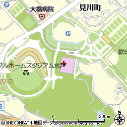 水戸市スポーツ振興協会事務局見川総合運動公園第２テニスコート周辺の地図
