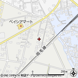 群馬県伊勢崎市上田町165周辺の地図
