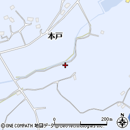 茨城県笠間市本戸614周辺の地図