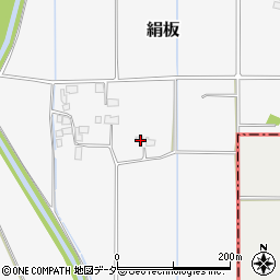 栃木県下野市絹板286周辺の地図