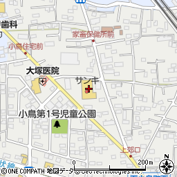 サンキ高崎小鳥店周辺の地図