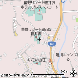 星野リゾートＢＥＢ５軽井沢周辺の地図