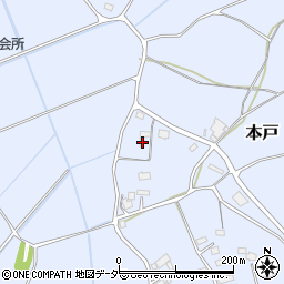 茨城県笠間市本戸3485周辺の地図