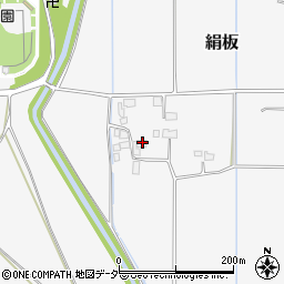 栃木県下野市絹板36周辺の地図