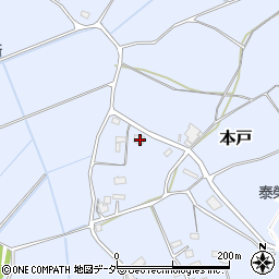茨城県笠間市本戸3483周辺の地図