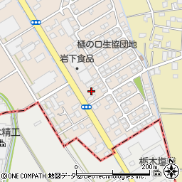 栃木県栃木市樋ノ口町40周辺の地図