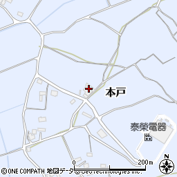 茨城県笠間市本戸3476周辺の地図