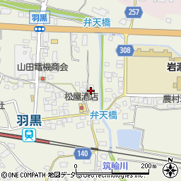 茨城県桜川市友部998周辺の地図