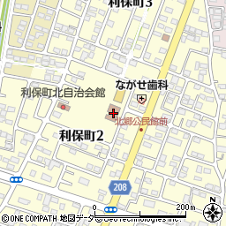 北郷公民館周辺の地図