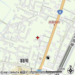 栃木県小山市羽川156周辺の地図