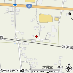 茨城県桜川市友部1171-1周辺の地図