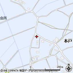 茨城県笠間市本戸3491周辺の地図