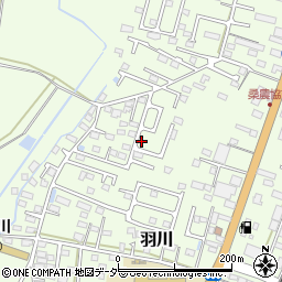 栃木県小山市羽川148周辺の地図