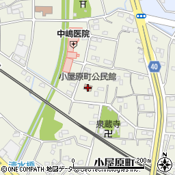 小屋原町公民館周辺の地図