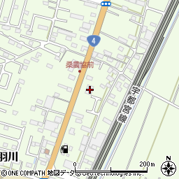 栃木県小山市羽川793周辺の地図