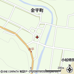 石川県小松市金平町（ヲ）周辺の地図
