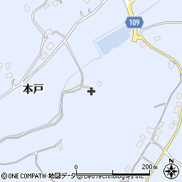 茨城県笠間市本戸682周辺の地図