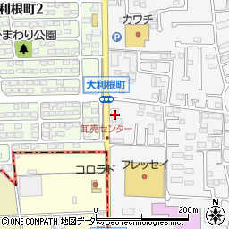 関東礦油セルフ大利根ＳＳ周辺の地図