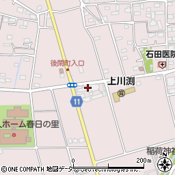 ＪＡ前橋上川淵ライスセンター周辺の地図