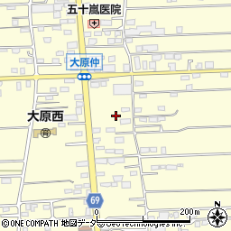 群馬県太田市大原町600周辺の地図