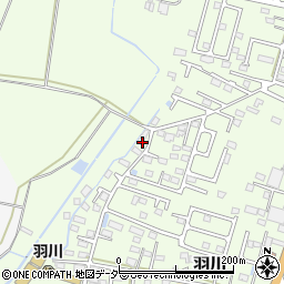 栃木県小山市羽川180周辺の地図