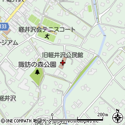 旧軽井沢公民館周辺の地図
