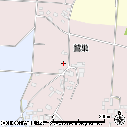 栃木県真岡市鷲巣周辺の地図