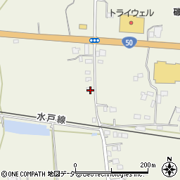 茨城県桜川市友部1217周辺の地図