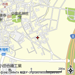 石川県小松市木場町ゆ周辺の地図