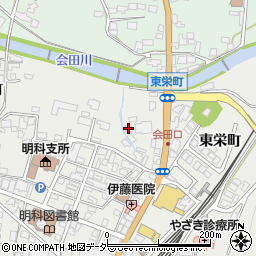 長野県安曇野市明科中川手東栄町4442周辺の地図