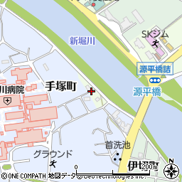 石川県加賀市新保町テ周辺の地図