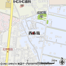 茨城県ひたちなか市西赤坂3976周辺の地図