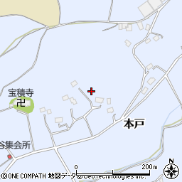 茨城県笠間市本戸545周辺の地図